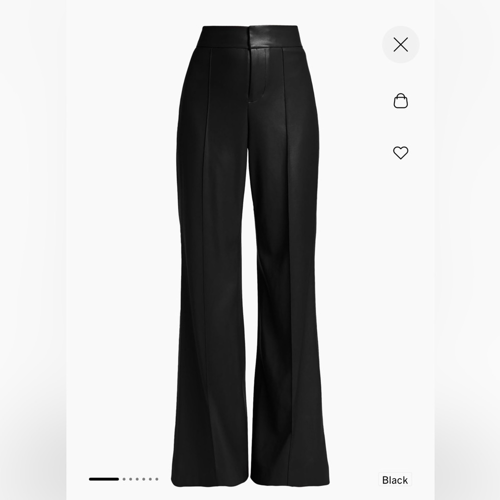 Alice + Olivia Dylan vegan leather pant